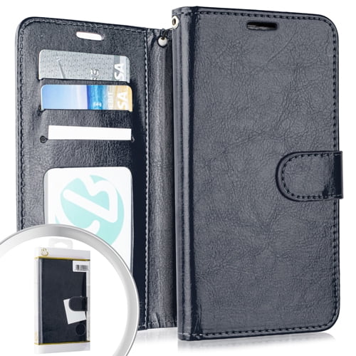 Horse Leather Cover Wallet for Samsung Galaxy Note 10 Simple Flip Case Fit for Samsung Galaxy Note 10